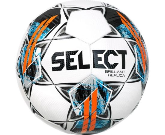 Select Brillant Replica Futbola bumba BRILLANT WHT-BLK - 5