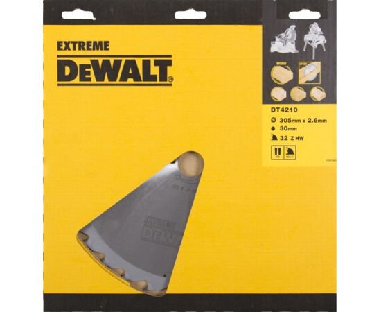 Griešanas disks kokam DeWalt; 305x2,6x30,0 mm; Z32; -5°