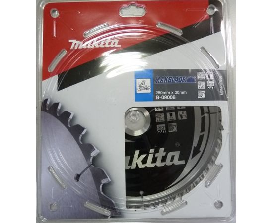 Griešanas disks kokam Makita; 250x2,3x30,0 mm; Z60; 5°