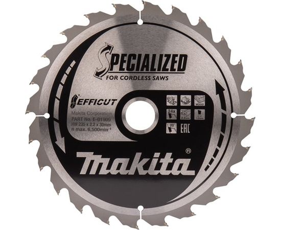 Griešanas disks kokam Makita Specialized; 235x2,2x30 mmT24; 20°