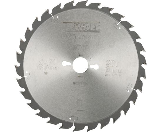 Griešanas disks kokam DeWalt DT4226-QZ; 250x3x30 mm; Z30; 20°