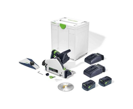 Akumulatora ripzāģis Festool TSC 55 5,2 KEBI-Plus/XL; 18 V; 2x5,2 Ah akum. + 2xTCL 6