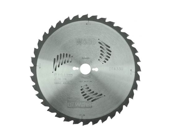 Griešanas disks DeWalt; 305x3x30,0 mm; Z36; -5°