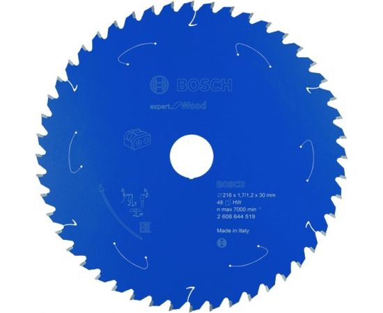 Griešanas disks kokam Bosch Expert for Wood; 216x30x1,7 mm; Z48