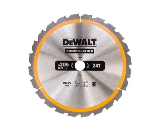 Griešanas disks kokam DeWalt DT1958; 305x30 mm; 24T