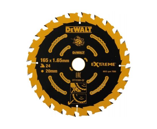 Griešanas disks DeWalt DT10397-QZ; 165x20 mm; T24/T40; 3 gab.
