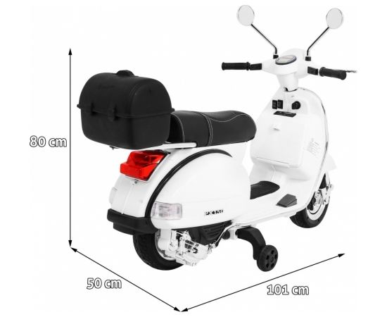 Bērnu motorolleris "Vespa", balts