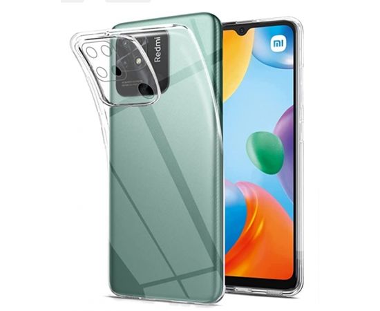 Fusion Precise Case 2mm прочный силиконовый чехол для Xiaomi Redmi Note 11 4G прозрачный