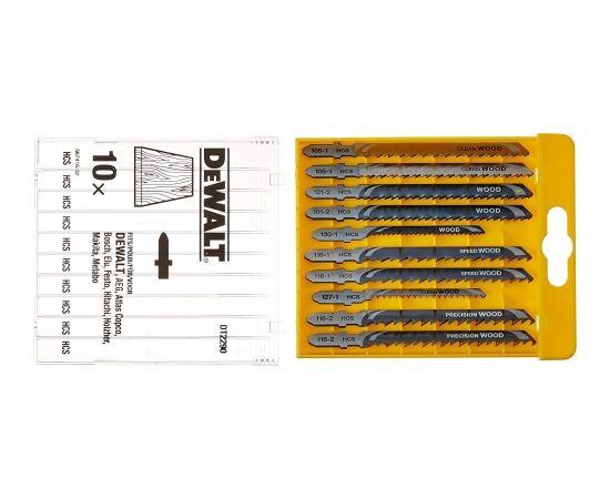 Dewalt Jigsaw Set DT2290 10pcs - 10 pcs. Wood