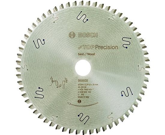 Bosch circular saw blade EX AL B 254x30-80 - 2608644112