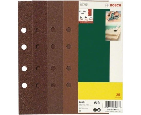 Bosch oscillating abrasive paper 25 pieces