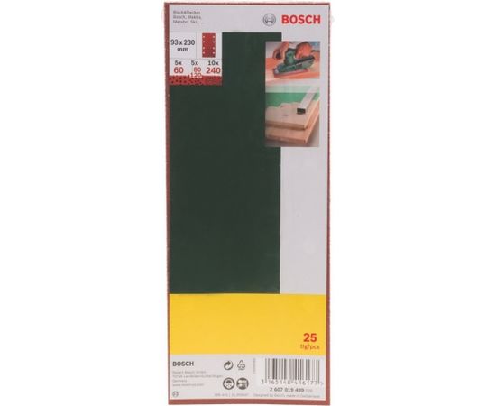 Bosch oscillating abrasive paper 25 pieces