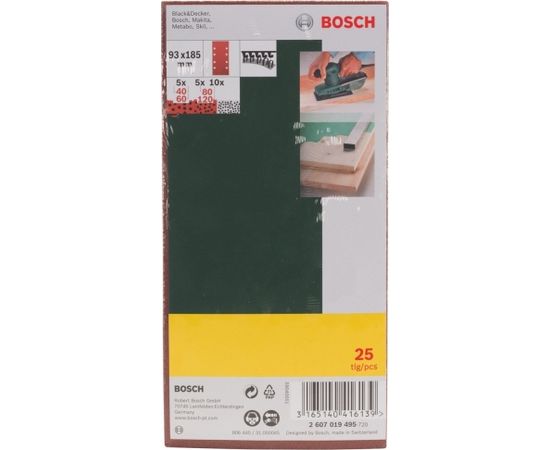 Bosch oscillating abrasive paper 25 pieces