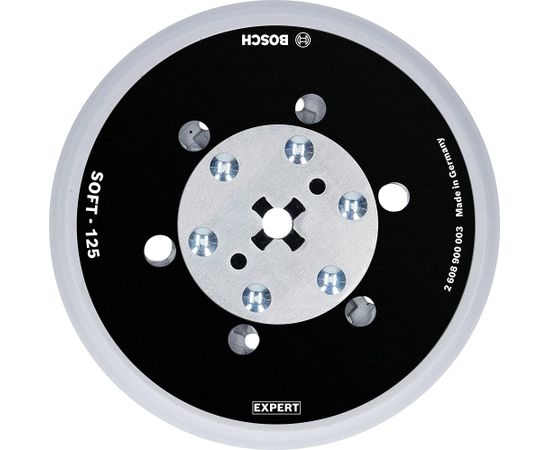 Bosch multi-hole pad 125mm soft M8 + 5/16 - 2608900003 EXPERT RANGE