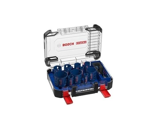 Bosch hole saw Tough material set 14 pieces - 2608900448 EXPERT RANGE