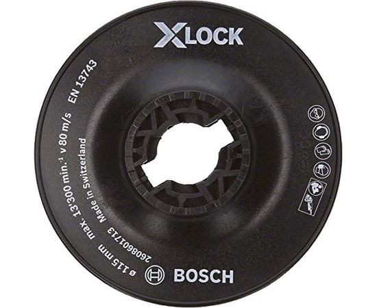 Bosch X-LOCK Backing Pad, 115 mm hard - 2608601713