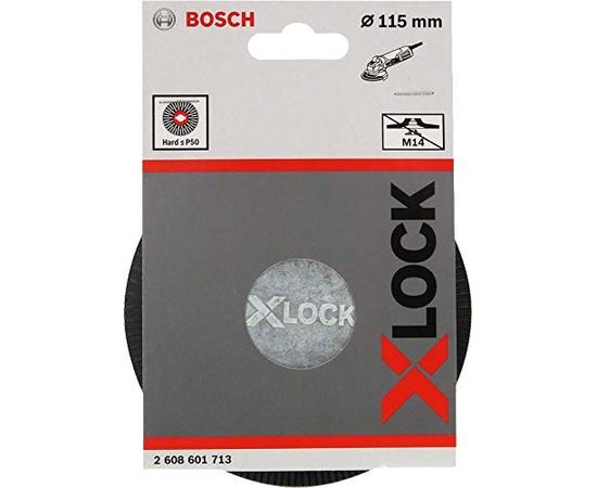 Bosch X-LOCK Backing Pad, 115 mm hard - 2608601713