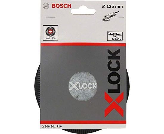 Bosch X-LOCK Backing Pad, 125 mm hard - 2608601716