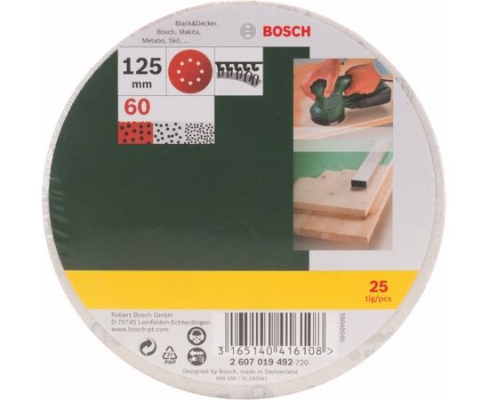 Bosch Abrasive Sheet Set Exzent 60 25pcs - 2607019492