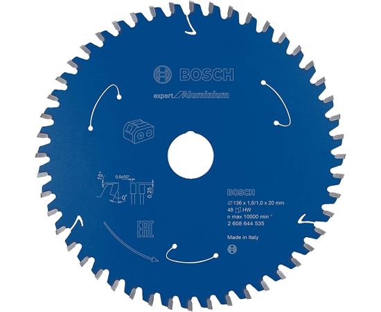 Bosch circular saw blade Expert for Aluminum, 136mm