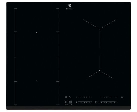 Electrolux EIV654 Black Built-in 60 cm Zone induction hob 4 zone(s)