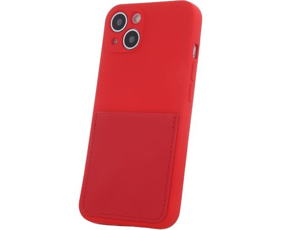 Fusion Card Case прочный силиконовый чехол для Samsung A536 Galaxy A53 5G красный