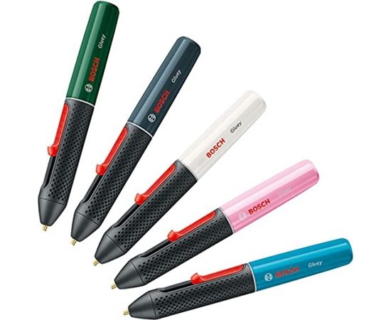 Bosch Cordless hot glue stick Gluey Marshmallow, hot glue gun (white/black, incl. 20 glue sticks)