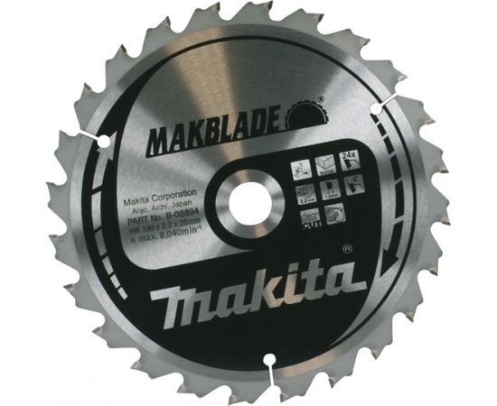 Griešanas disks Makita B-39506; 216x30 mm; Z48; 5°