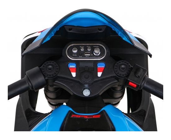 Bērnu elektriskais motocikls - BMW HP4, balts