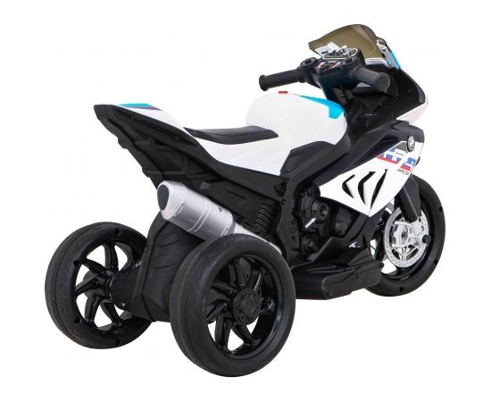 Bērnu elektriskais motocikls - BMW HP4, balts