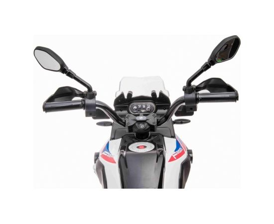 Elektriskais motocikls BMW F850GS, balts