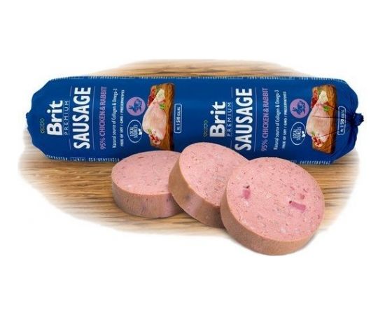 Brit Premium Sausage Chicken & Rabbit 800g