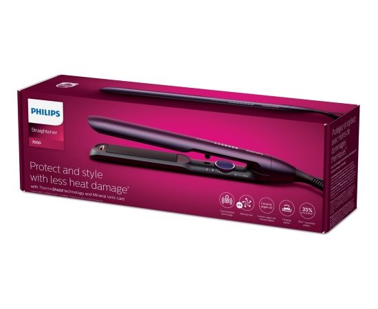 Philips 7000 series BHS752/00 hair styling tool Straightening iron Warm Purple 2 m