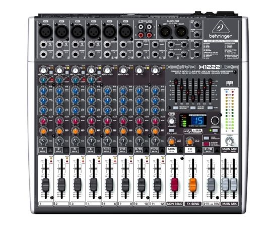 Behringer X1222USB audio mixer 4 channels