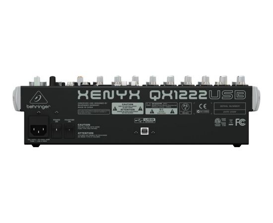 Behringer QX1222USB audio mixer 16 channels