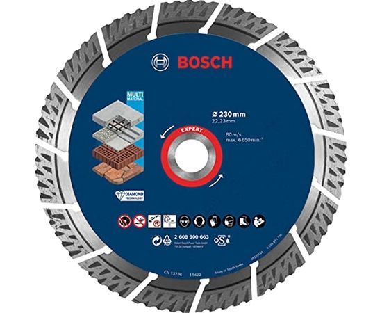 Bosch MultiMat DIA TS 230x22.23x2.4x15mm - 2608900663 EXPERT RANGE