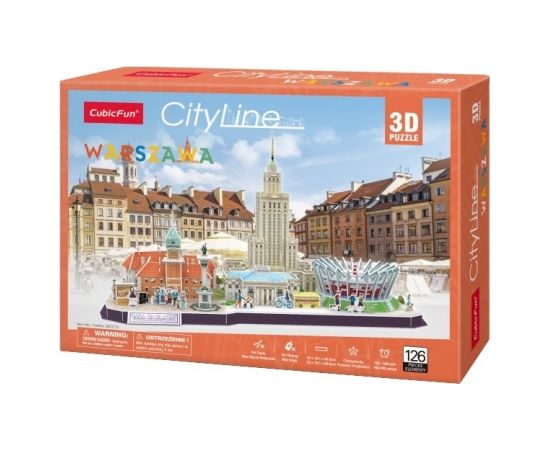 CUBIC FUN CITY LINE 306-20271 3D PUZZLE - WARSAW