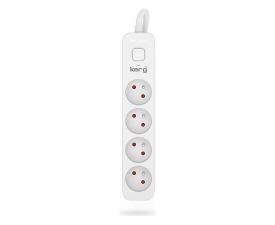 Hsk Data Kerg M02397 4 Earthed sockets  - 5.0m power strip with 3x1,5mm2 cable, 16A