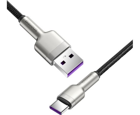 USB cable for USB-C Baseus Cafule, 66W, 0.25m (black)