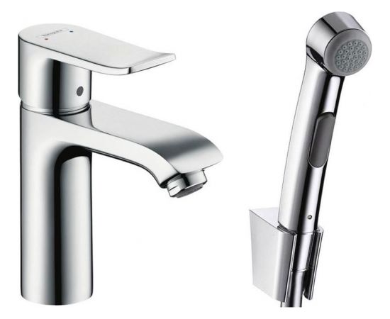 Hansgrohe Metris 100 izlietnes maisītājs ar bidetu, 1.60m, hroms