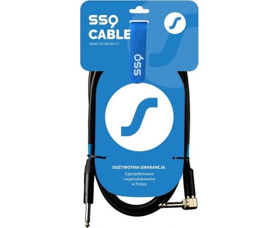 SSQ JMPJMK2 SS-1440 Cable Jack Mono - Jack Mono (90 degree angle) 2 m Black