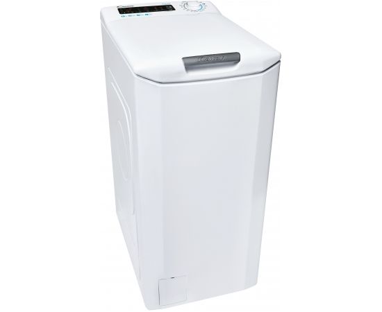 Candy Washing Machine CSTG 38TMCE/1-S Energy efficiency class B, Top loading, Washing capacity 8 kg, 1300 RPM, Depth 60 cm, Width 41 cm, Display, LCD, NFC, White