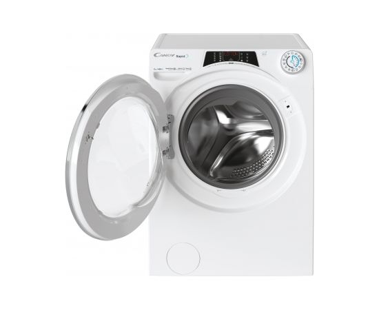 Candy Veļas mašīna RO 1486DWMCT/1-S Energy efficiency class A, Front loading, Washing capacity 8 kg, 1400 RPM, Depth 53 cm, Width 60 cm, Display, TFT, Steam function, Wi-Fi, White