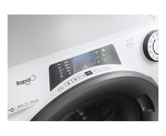 Candy Veļas mašīna RP4 476BWMR/1-S Energy efficiency class A, Front loading, Washing capacity 7 kg, 1400 RPM, Depth 45 cm, Width 60 cm, Display, TFT, Steam function, Wi-Fi, White