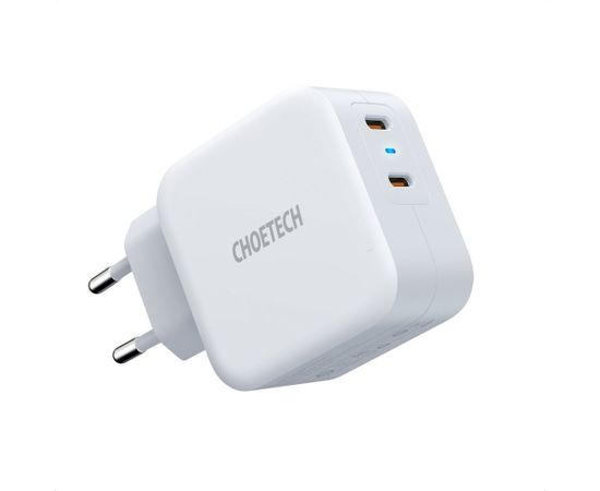 Choetech Fast Wall Charger 2x USB Type C Power Delivery 40W 3A white (PD6009-EU)