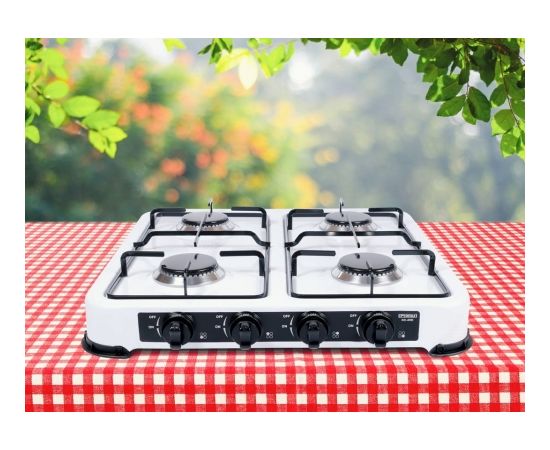 PROMIS KG400 Four-burner gas stove silver