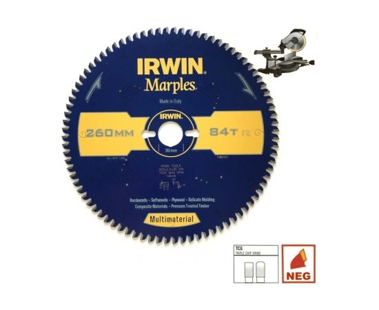 Griešanas disks kokam Irwin; 300x3,2x30,0 mm; Z96