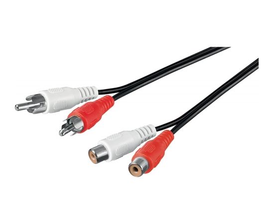 goobay Cable 2x Cinch extension cable 10m