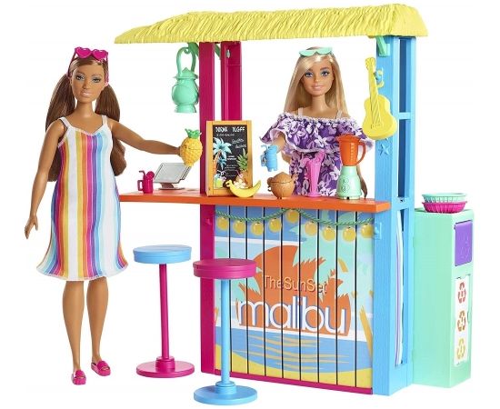 Mattel Barbie Loves Beach Hut Playset - GYG23