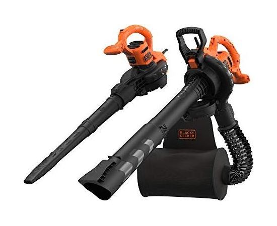 Black&decker BLACK + DECKER 3-in-1 electric leaf blower BEBLV290-QS, leaf vacuum / leaf blower (black / orange, 2,900 watts)